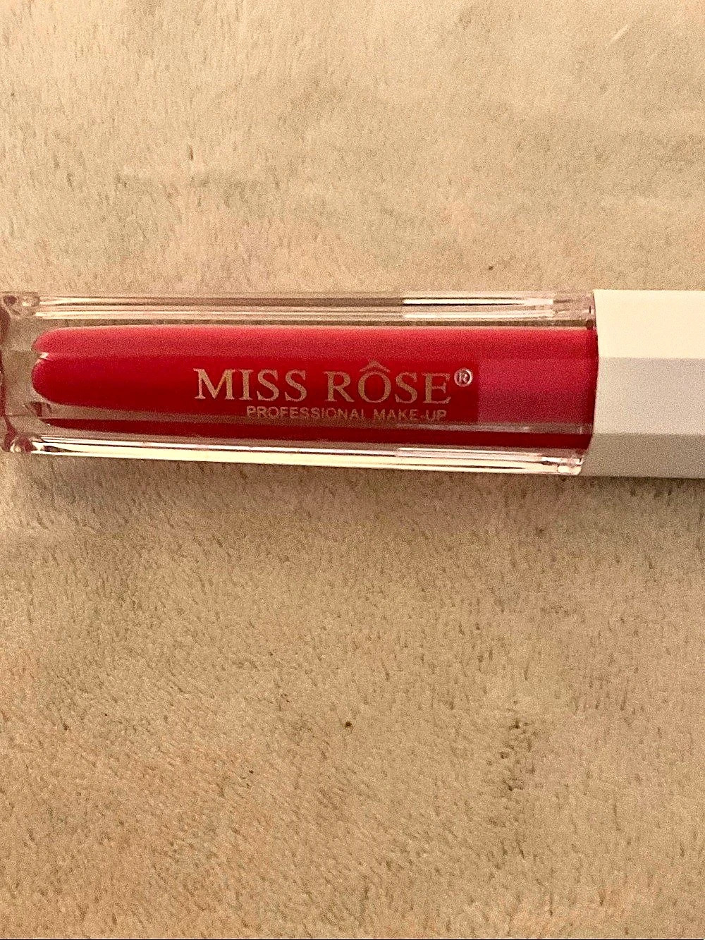 Miss Rose Professional Make-Up Matte Lip Gloss Matte Lipstick Red Shade 12